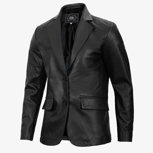 Mens Leather Blazer