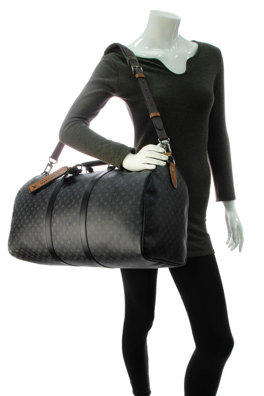 Patchwork Keepall Bandouliere 50 Travel Bag - Monogram Eclipse