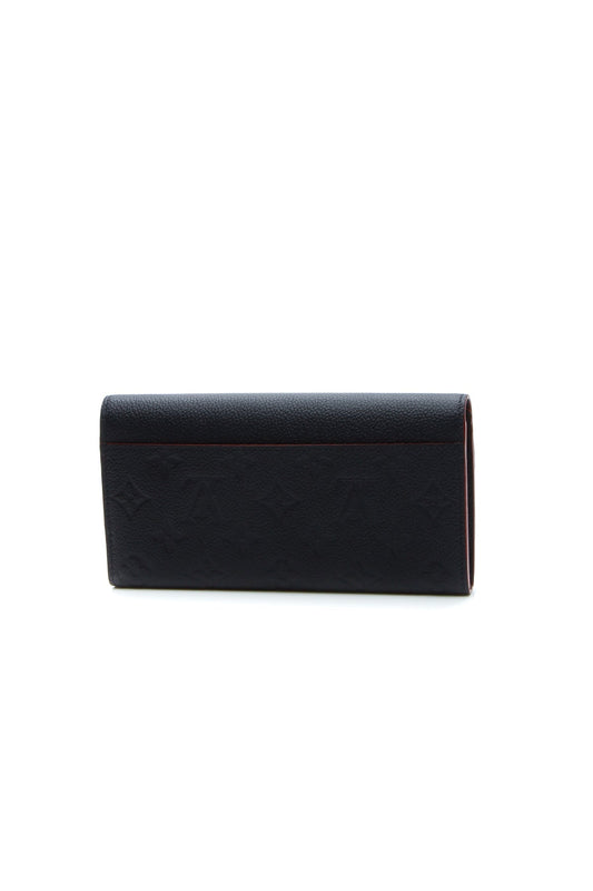Empreinte Sarah Wallet - Marine Rouge