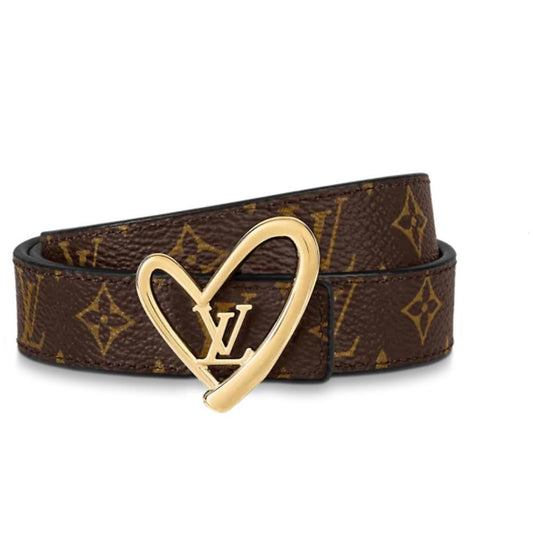 Leather Belt Louis Vuitton-FALL IN LOVE REVERSIBLE 20MM BELT