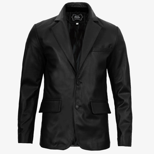 Mens Leather Blazer