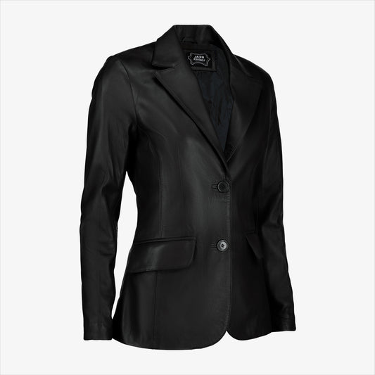 Women Leather Blazer