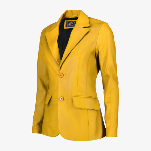 Women Leather Blazer