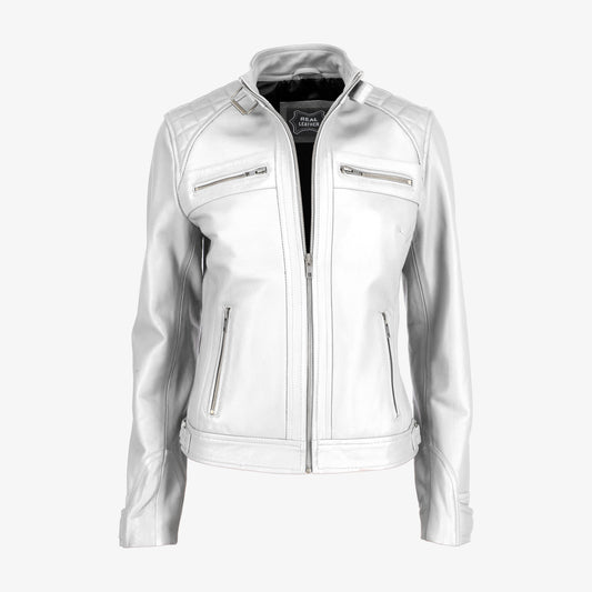 Women Classic Leather Jacket