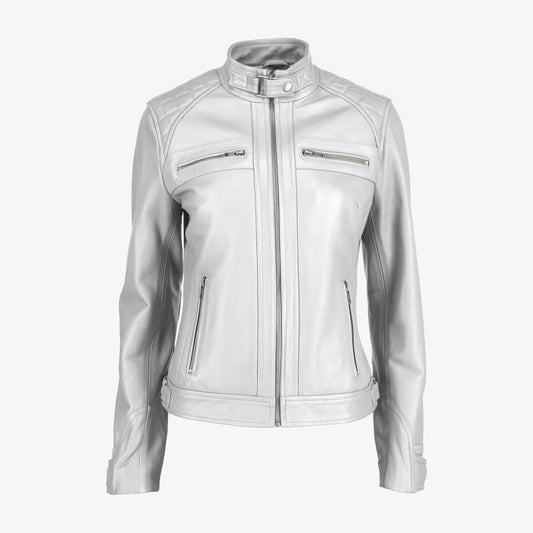 Women Classic Leather Jacket